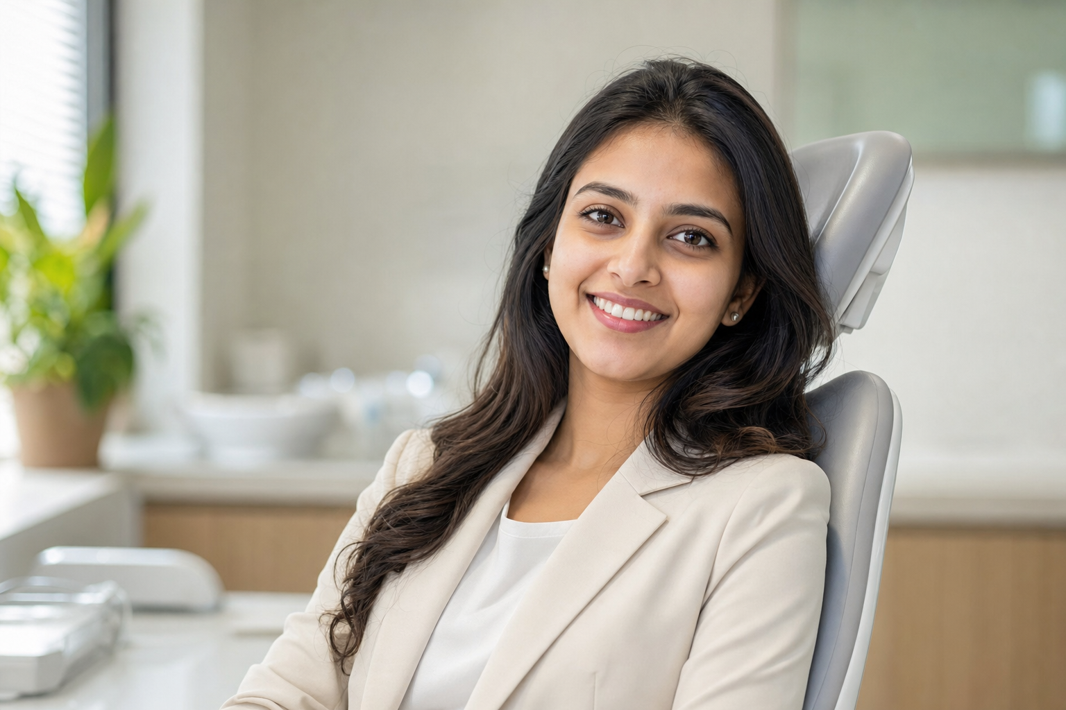 Sneha Straightened Her Smile Quietly